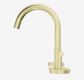 Mecca Lever Basin Set Arc Spout Brushed Gold