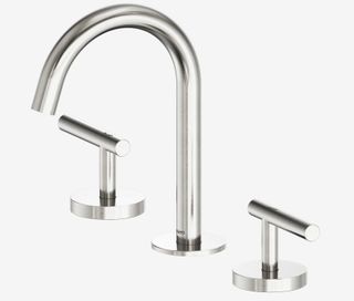 Mecca Lever Basin Set Arc Spout Brushed Nickel