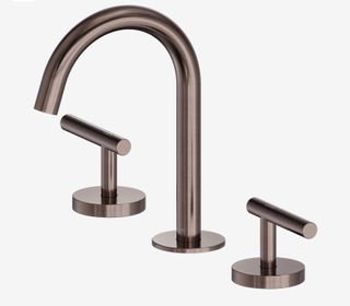 Mecca Lever Basin Set Arc Spout Brushed Bronze