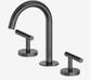 Mecca Lever Basin Set Arc Spout Gun Metal