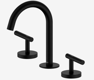 Mecca Lever Basin Set Arc Spout Matte Black