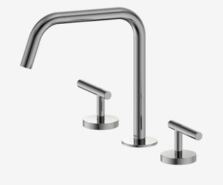Mecca Lever Bath/Kitchen Set Edge Spout II Chrome