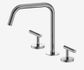 Mecca Lever Bath/Kitchen Set Edge Spout II Chrome