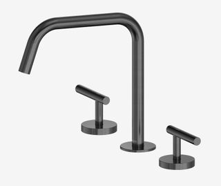 Mecca Lever Bath/Kitchen Set Edge Spout II Gun Metal