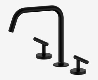 Mecca Lever Bath/Kitchen Set Edge Spout II Matte Black
