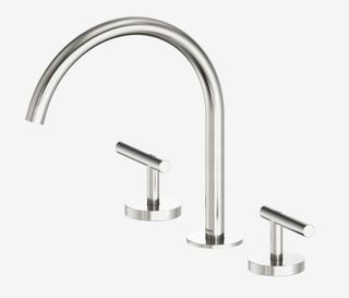 Mecca Lever Bath/Kitchen Set Arc Spout Brushed Nickel