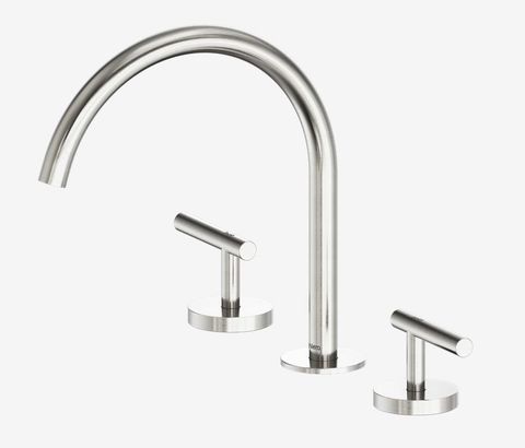 Mecca Lever Bath/Kitchen Set Arc Spout Brushed Nickel