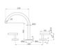 Mecca Lever Bath/Kitchen Set Arc Spout Brushed Nickel