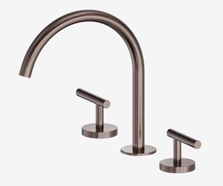 Mecca Lever Bath/Kitchen Set Arc Spout Brushed Bronze