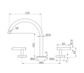 Mecca Lever Bath/Kitchen Set Arc Spout Brushed Bronze