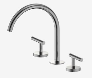 Mecca Lever Bath/Kitchen Set Arc Spout Chrome