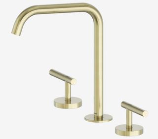 Mecca Lever Bath/Kitchen Set Edge Spout Brushed Gold
