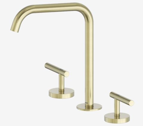 Mecca Lever Bath/Kitchen Set Edge Spout Brushed Gold