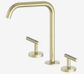 Mecca Lever Bath/Kitchen Set Edge Spout Brushed Gold
