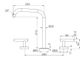 Mecca Lever Bath/Kitchen Set Edge Spout Brushed Gold