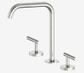 Mecca Lever Bath/Kitchen Set Edge Spout Brushed Nickel