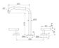 Mecca Lever Bath/Kitchen Set Edge Spout Brushed Nickel