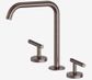 Mecca Lever Bath/Kitchen Set Edge Spout Brushed Bronze