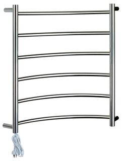 Heated Towel Rail Corner 6 Bar LHP