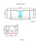 Carita Wall Hung Vanity Cab Only 1200mm