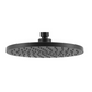 MN ABS ROUND SHOWER HEAD 215MM ELECTROPLATED MATT BLACK