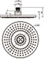MN ABS ROUND SHOWER HEAD 215MM ELECTROPLATED MATT BLACK