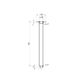 Star PVD Dusk Ceiling Dropper 300mm