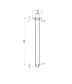 Star PVD Polished Brass Ceiling Dropper 300mm