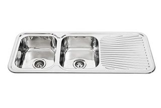 Sink Rnd Cnr 1180 Double Left Hand Bowl