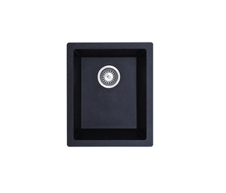 Como Single Bowl Black Granite Sink 380x440x200mm - 18L
