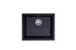 Como Single Bowl Black Granite Sink 540x440x200mm - 28L