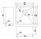 MN PVD Gold Stainless Steel Sink 450x450x200x1.2mm - 31L
