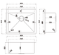 MN Stainless Top or Undermount Single Sink 606x512x228x1.2mm - 49L