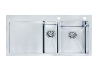 MN 1+1/2 Bowl Stainless Top or Undermnt Sink 1000x510x200/130mm - 7L+26L