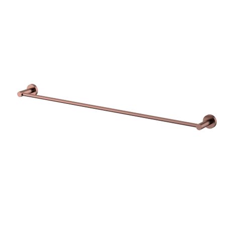 Star PVD Champagne Single Towel Rail 750mm