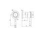 Montpellier Small Backplate Shower Mixer Electroplated Matt Black