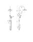Montpellier Shower Column Set Electroplated Matt Black