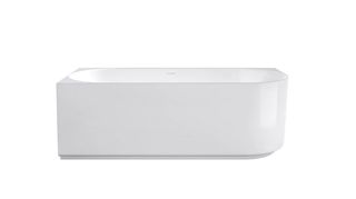 Attica Celine Left Corner 1700 Gloss White Bath with Overflow