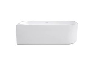Attica Celine Left Corner 1700 Matte White Bath with Overflow