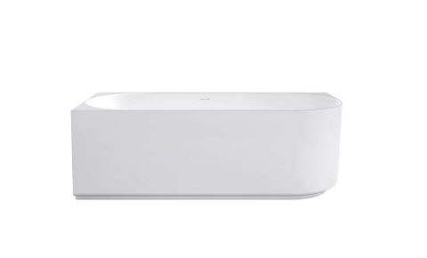 Attica Celine Left Corner 1700 Matte White Bath with Overflow