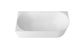 Attica Celine Left Corner 1700 Matte White Bath with Overflow