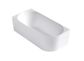 Attica Celine Left Corner 1700 Matte White Bath with Overflow