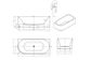 Attica Celine Right Corner 1700 Gloss White Bath with Overflow