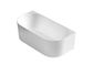 Attica Celine 1500 Matte White BTW Multi-fit Bath with Overflow