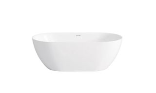 Attica Manolo 1300 Gloss White Bath with Overflow