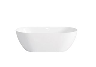 Attica Manolo 1400 Gloss White Bath with Overflow