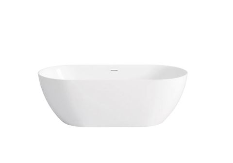 Attica Manolo 1400 Gloss White Bath with Overflow