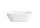 Attica Manolo 1400 Gloss White Bath with Overflow