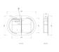 LED Bondi 900x600 Sable Walnut Shaving Cabinet - Premium Edition