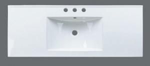 Ceramic Slimline 1200x465 Classic Shape Top 3 tap hole